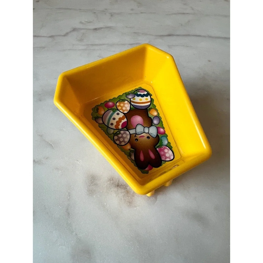 Vintage Collectors Fisher-Price Little People Yellow Wheelbarrow Easter Eggs